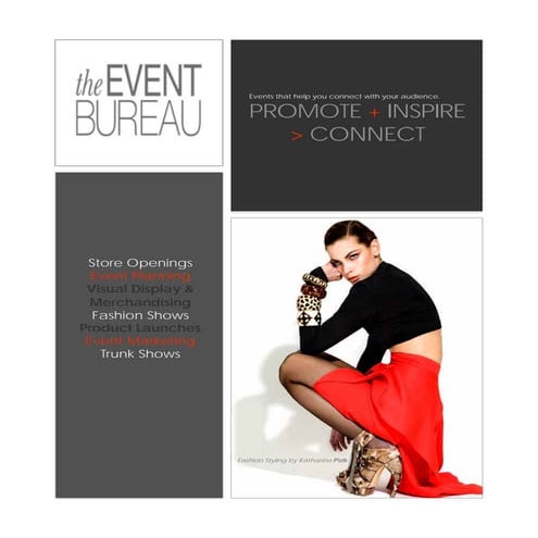 The Event Bureau Fashion Brochure
