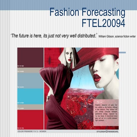Fashion forecasting 