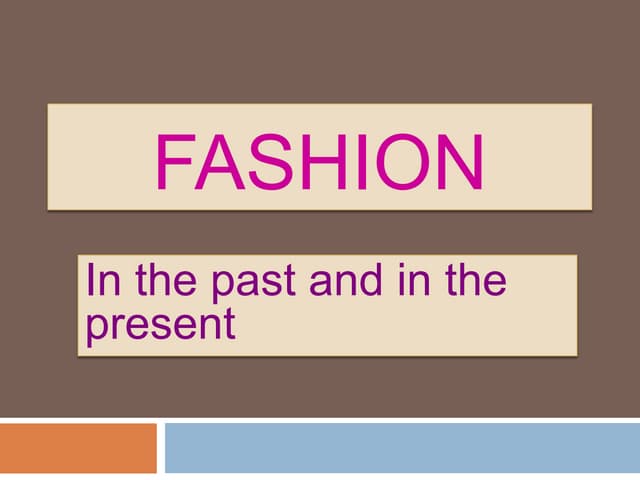 Ways of life in past and present | PPT