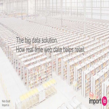 How web data helps the retail industry