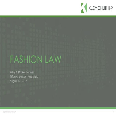 Fashion law