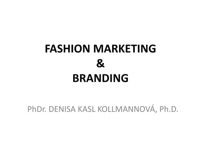Fashion marketing
