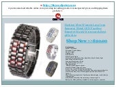 Fashion men women lava iron samurai metal led faceless bracelet watch wristwatch best gifts idea