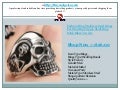 Fashion ring stainless steel rings for man big tripple skull ring punk biker jewelry 001252