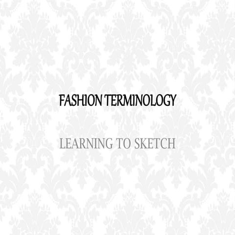 Fashion terminology (1)