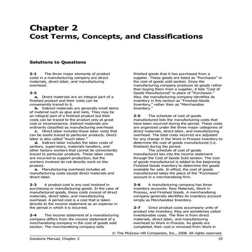 Chap002 Basic Cost Management Concept and accounting | PPT