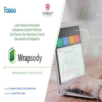 Fasoo Wrapsody Webinar Presentation | PDF