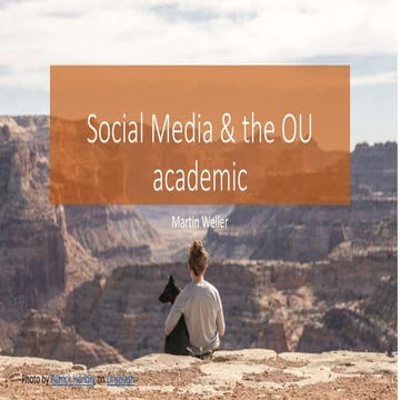 Social media and the academic (with dogs)