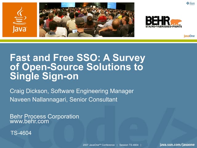 Fast and Free SSO: A Survey of Open-Source Solutions to Single Sign-on