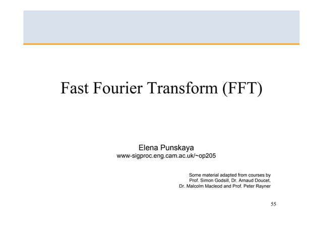 Fast Fourier Transform