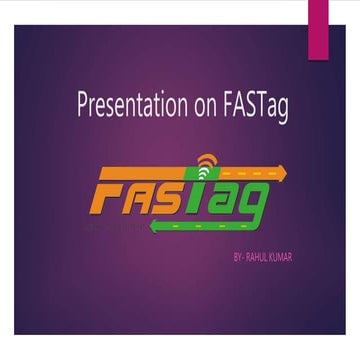 Presentation on Fastag