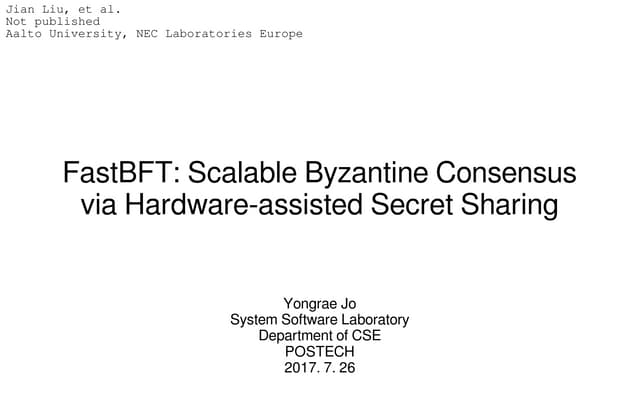 FastBFT