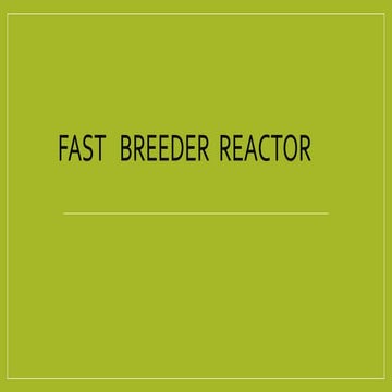 Fast breeder reactor