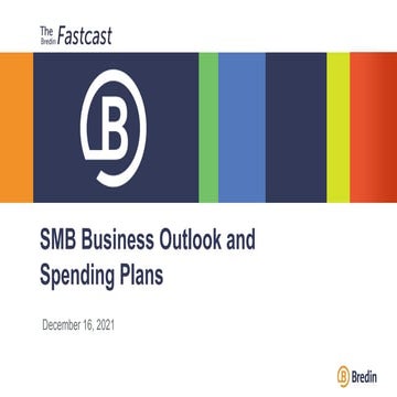 SMB Business Outlook and Spending Plans
