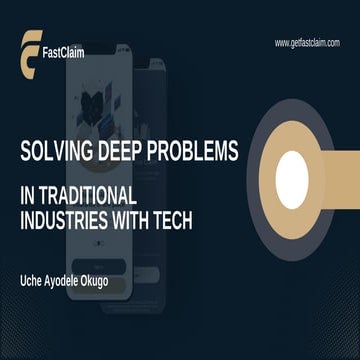 Beyond the Launch: Solving Deep Problems in Traditional Industries with Tech