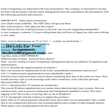 Faster Computing was impressed with your presentation. The company.pdf