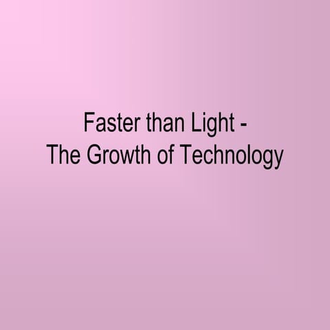 Faster than light_presentation