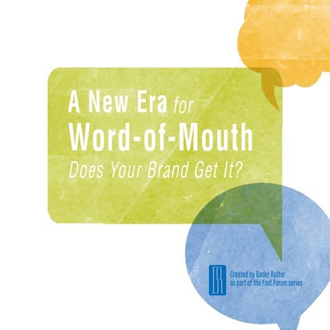 A New Era for Word-of-Mouth Marketing - video: http://shar.es/5CYqW