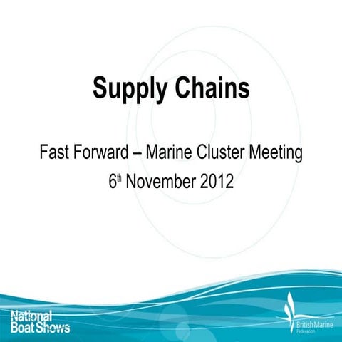 Fast forward BMF supply chain