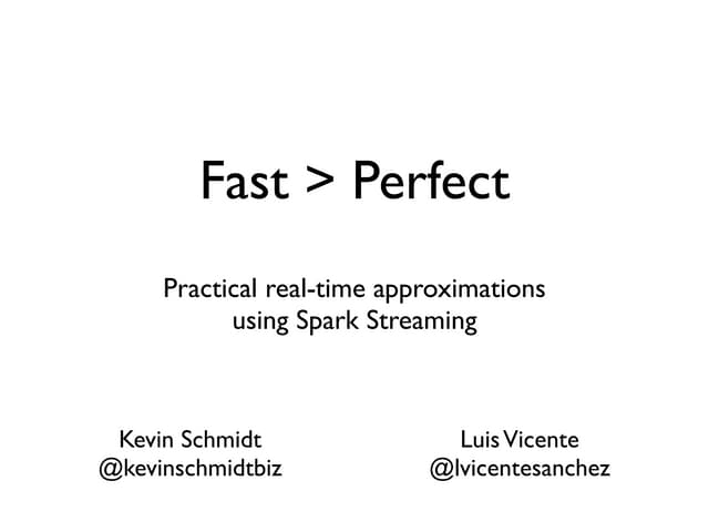 Fast real-time approximations using...
