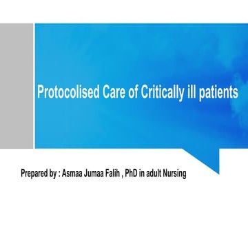 FAST HUG in ICU care of unconscious patients