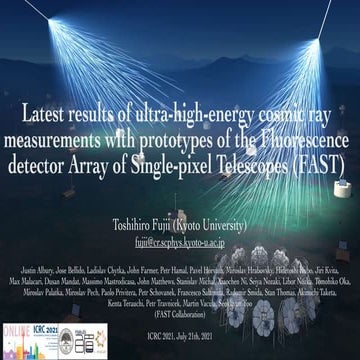 Latest results of ultra-high-energy cosmic ray measurements with prototypes o...