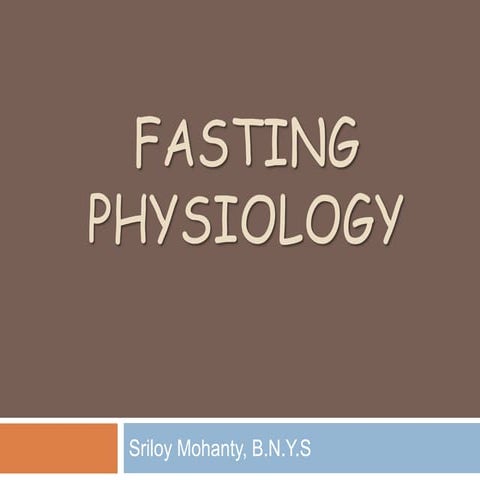 Fasting physiology