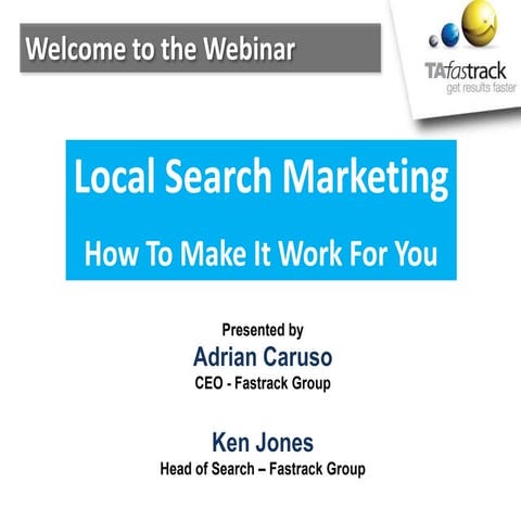 Fastrack Local Search Marketing Webinar