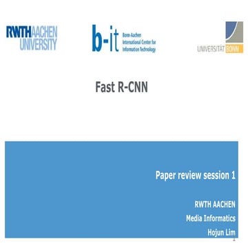 Fast rcnn