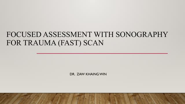 E-Fast Examination | PPTX