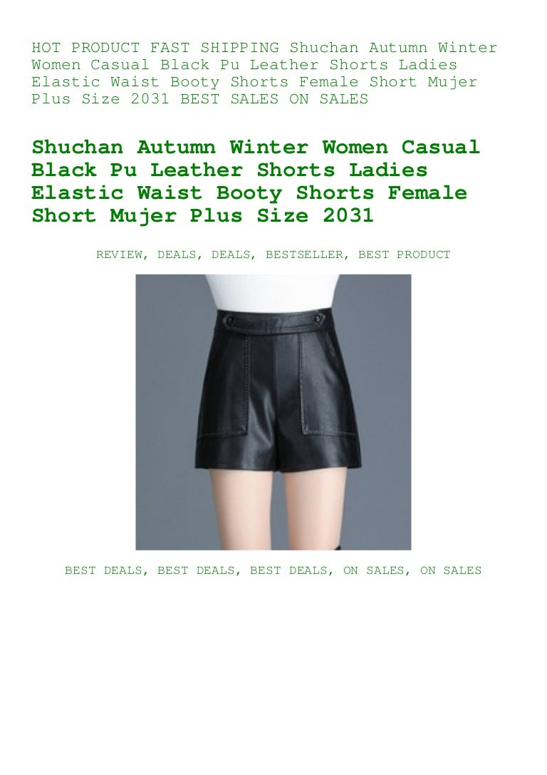 elastic waist shorts ladies