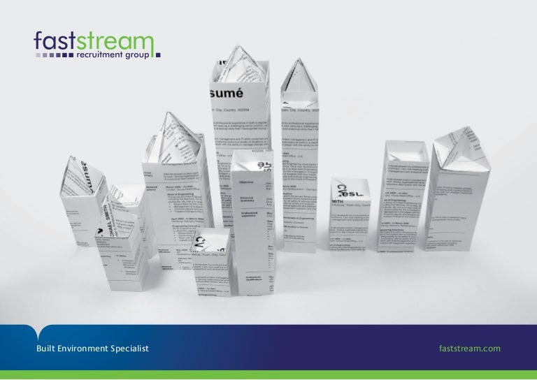 Faststream Brochure Built Environment