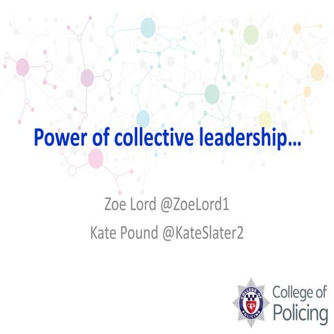 Collective leadership - Zoe Lord & Kate Pound