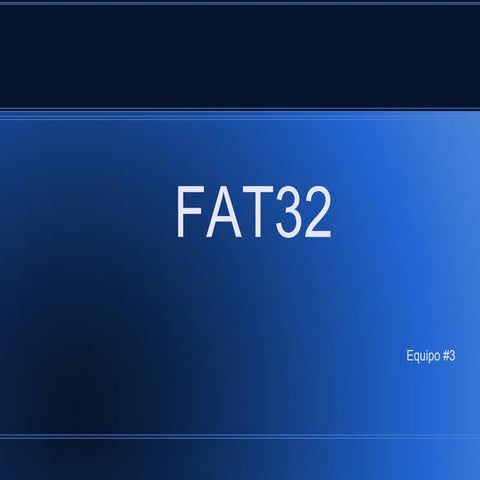 FAT32, Organización y Arquitectura de las Computadoras