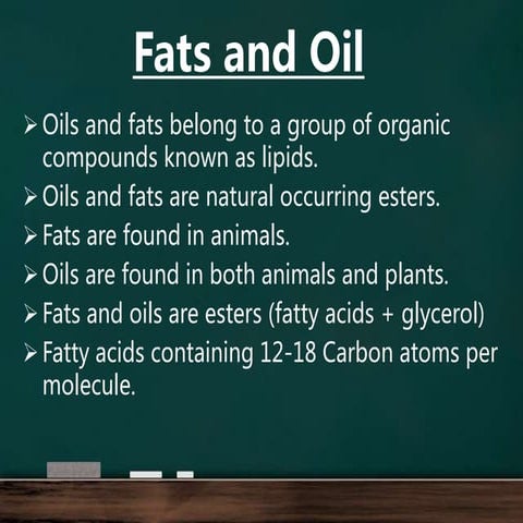 Fat and oil