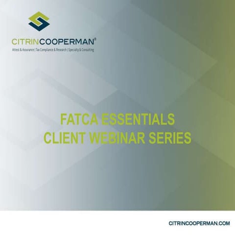 FATCA Essentials