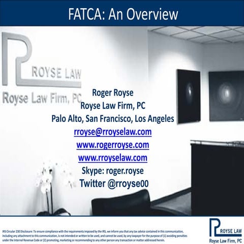 Are You Ready For FATCA