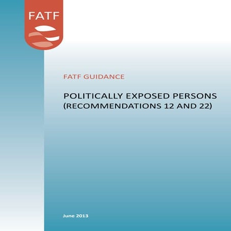 FATF guidance on politically exposed persons 'PEPS'