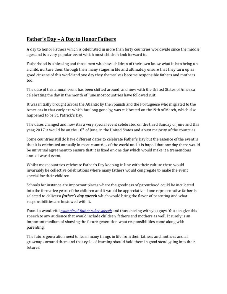 fathers day worldwide