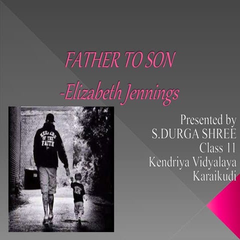 Father to son Class 11 English