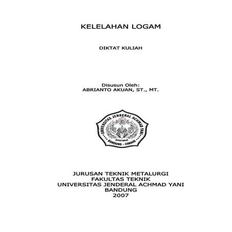 Kelelahan Logam (Fatigue)