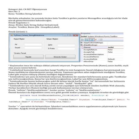 Fatih Yildizhan 2 String Birlestirme