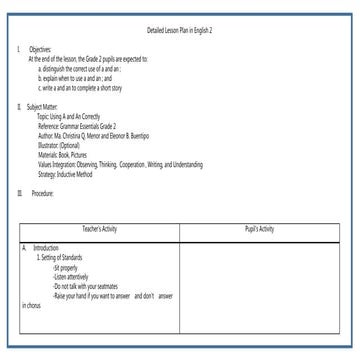 INDUCTIVE METHOD DETAILED LESSON PLAN | PPTX