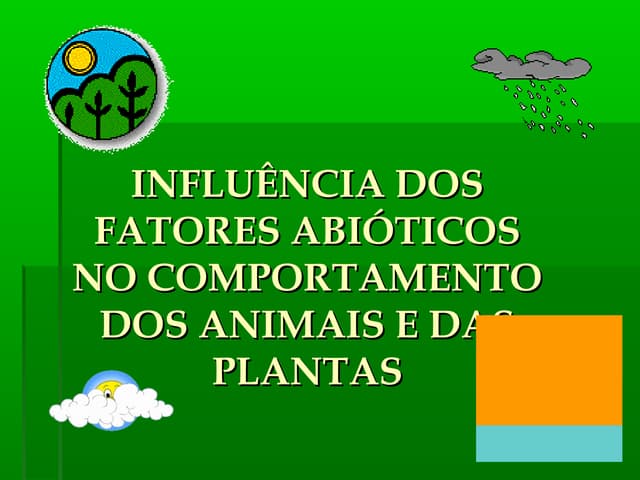 Fatores abióticos