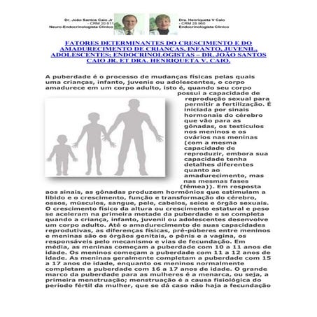 Fatores Determinantes do Crescimento e do Amadurecimento