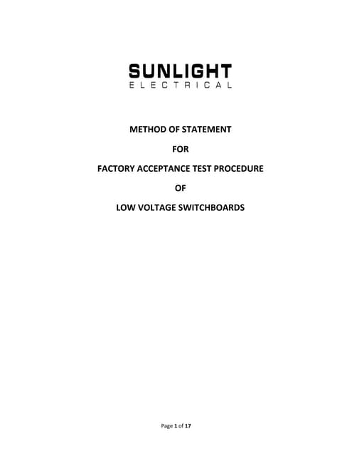 Power Transformers - Factory Acceptance Tests (FAT) | PPT