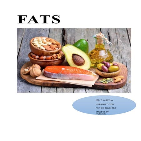 overview of fats for 1 st years of bsc. | PPT