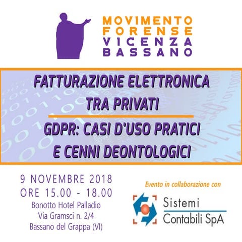 Fatturazione elettronica e GDPR