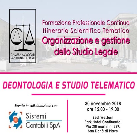 Deontologia e Studio Telematico