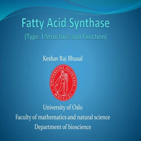 Fatty acid synthase